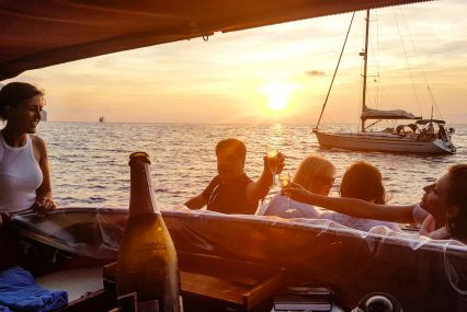 Sunset in Sorrento coast